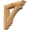 Ekena Millwork Imperial Traditional Rough Sawn Bracket w/ Offset Brace, Western Red Cedar, 6"W x 28"D x 28"H BKT0604X28X28IMP01RWR - alternate 1